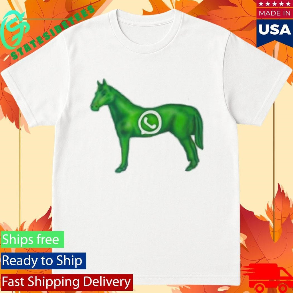 Eiido Green Horse Shirt Unisex , , , Long Sleeve Tee