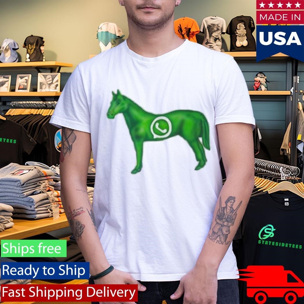 Eiido Green Horse Shirt Unisex , , , Long Sleeve Tee
