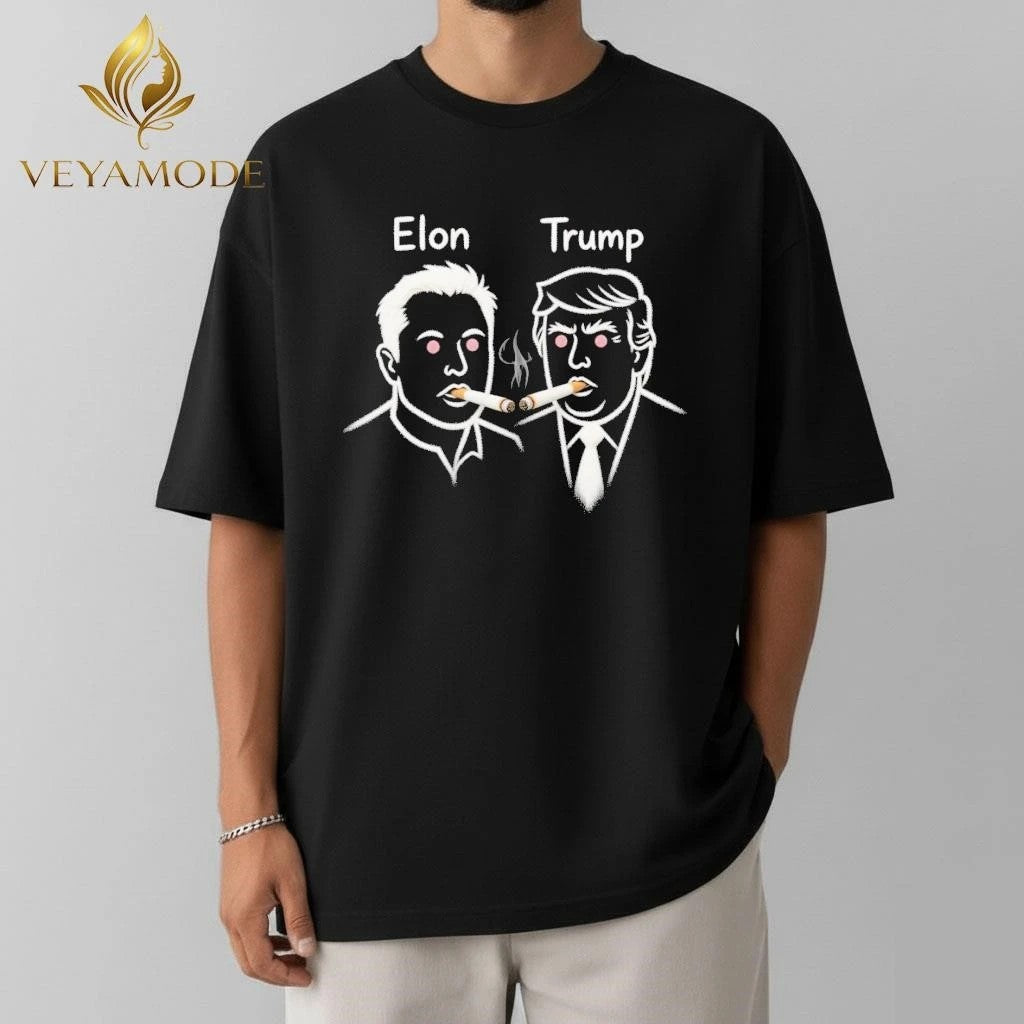 Elon Trump smoke tee Unisex , , , Long Sleeve Tee