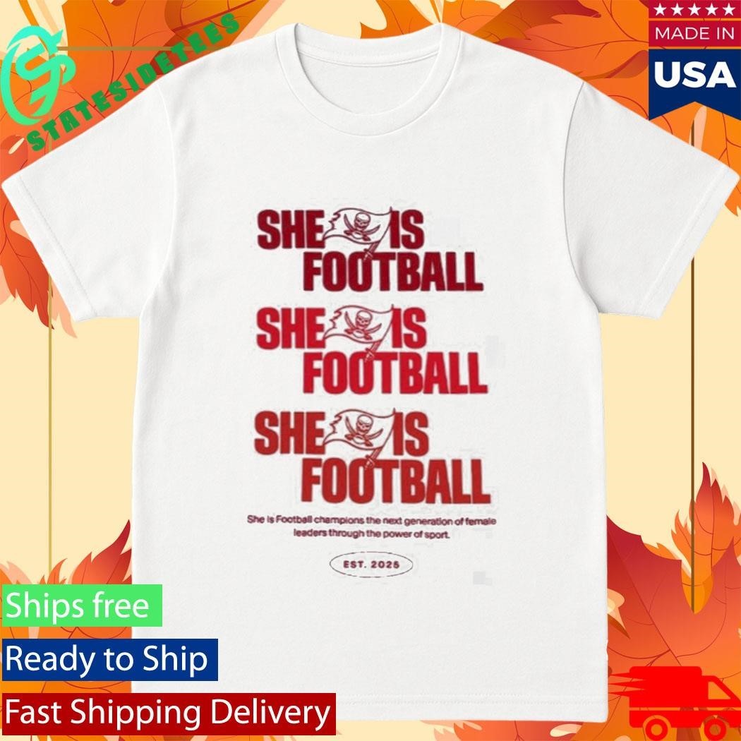 Emeka Egbuka Buccaneers She Is Football Est 2025 Shirt Unisex , , , Long Sleeve Tee