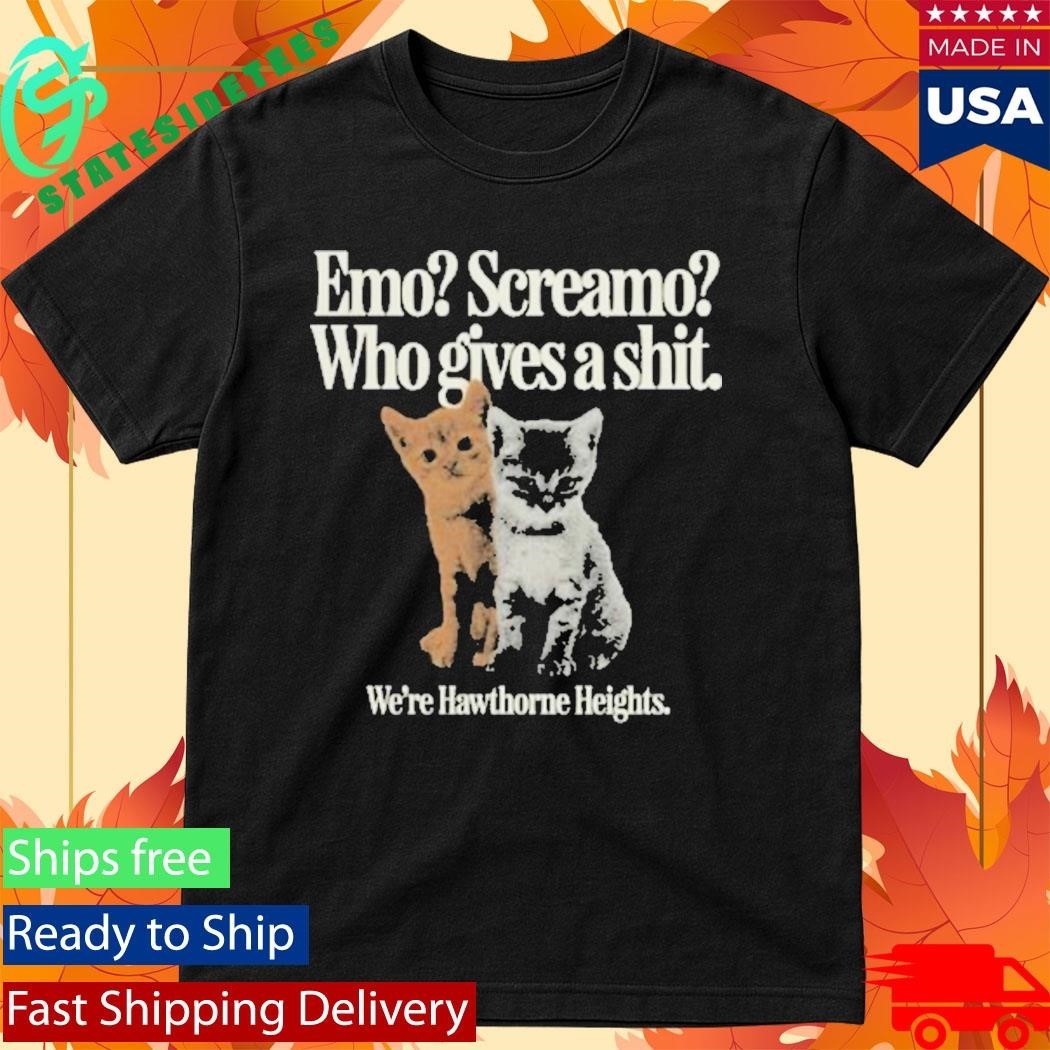 Emo Screamo Who Gives A Shit We’re Hawthorne Heights Shirt Unisex , , , Long Sleeve Tee