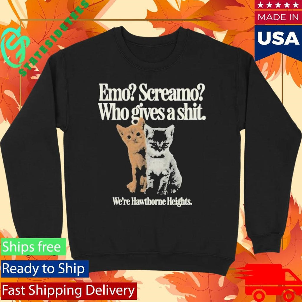 Emo Screamo Who Gives A Shit We’re Hawthorne Heights Shirt Unisex , , , Long Sleeve Tee