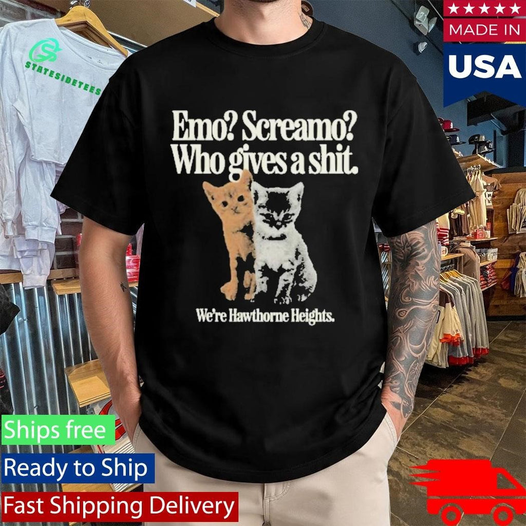 Emo Screamo Who Gives A Shit We’re Hawthorne Heights Shirt Unisex , , , Long Sleeve Tee