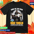 End Of An Era Mike Tomlin Steelers 2007 2025 Thank You For The Memories Shirt Unisex , , , Long Sleeve Tee