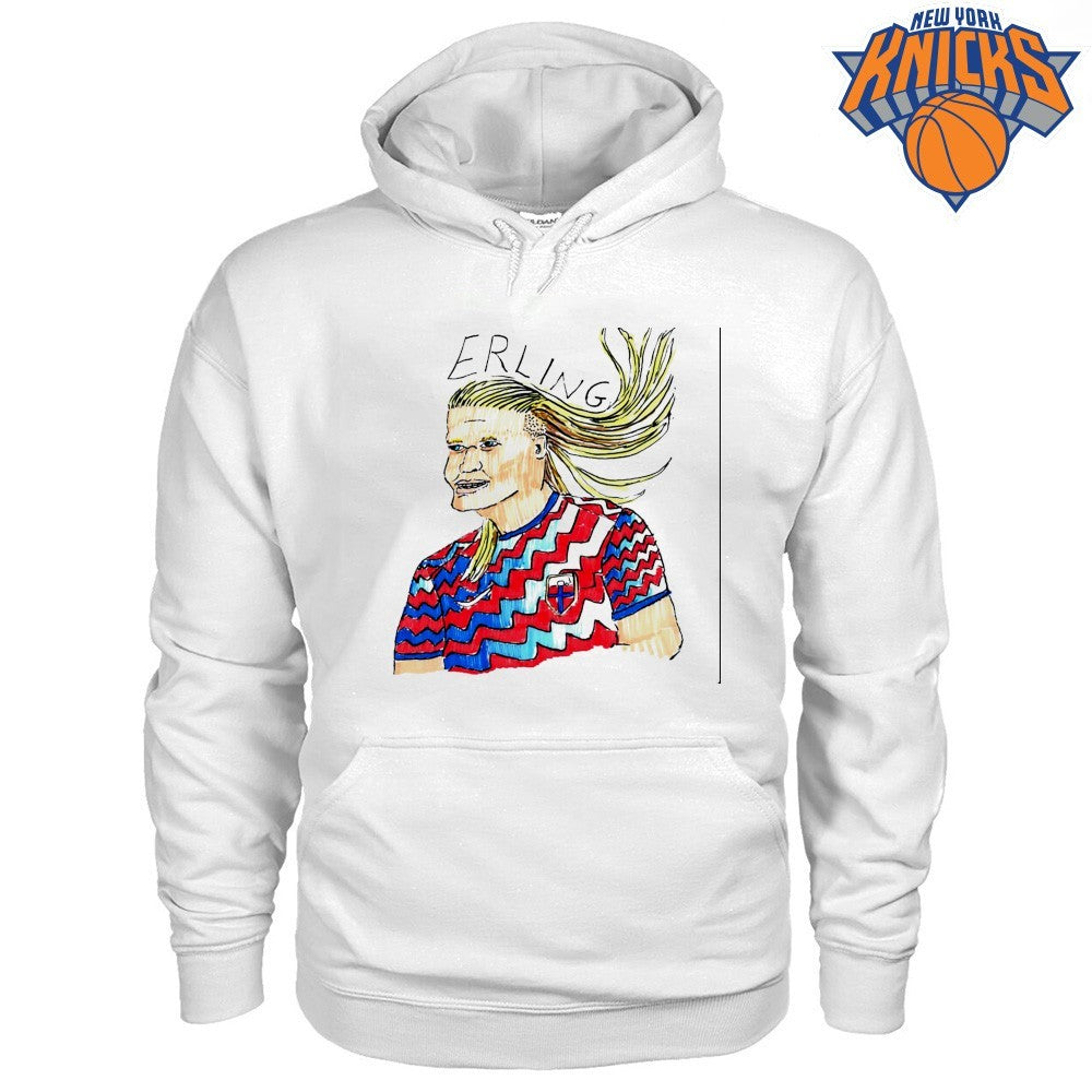 Erling Haaland Norway Football Cartoon Drawing Meme Shirt
