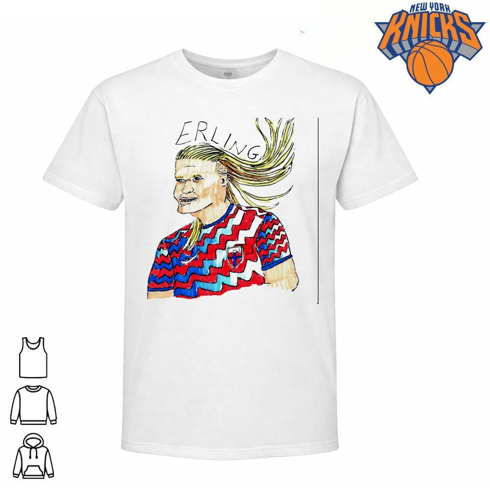 Erling Haaland Norway Football Cartoon Drawing Meme Shirt
