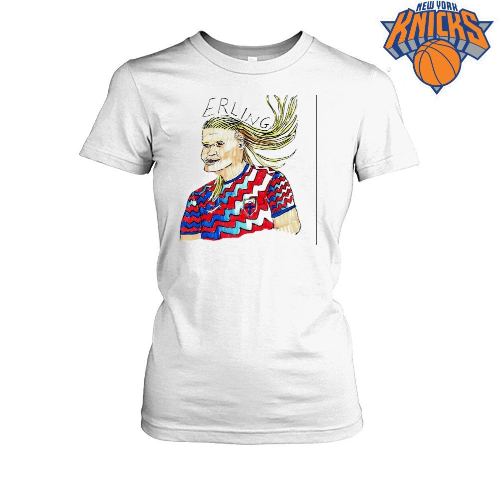 Erling Haaland Norway Football Cartoon Drawing Meme Shirt