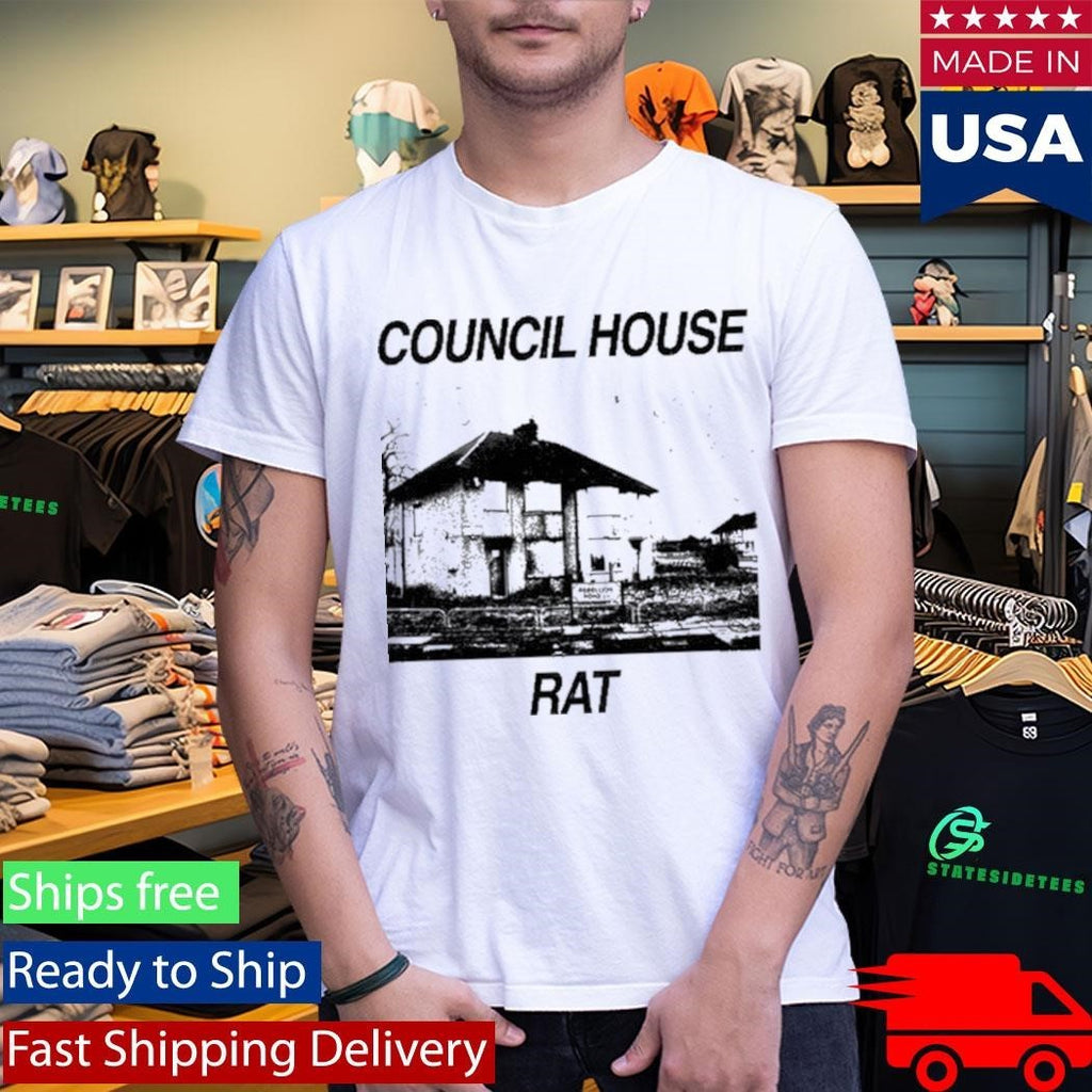 Esdeekid Council House Rat Shirt Unisex , , , Long Sleeve Tee