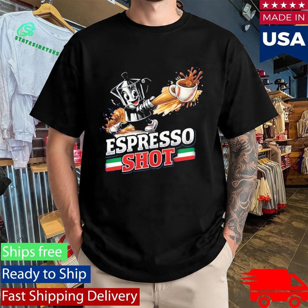 Espresso Shot Italia Baseball Shirt Unisex , , , Long Sleeve Tee