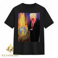 Evil Trump and Earth fire tee Unisex , , , Long Sleeve Tee