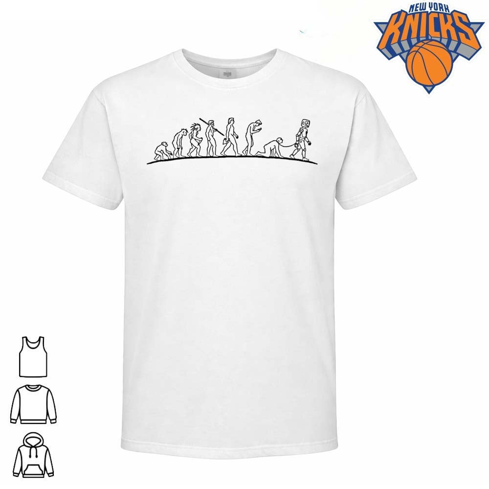 Evolution of Man to Robot Cyborg Funny Cybernetic AI Takeover Sci Fi Cartoon Graphic Shirt