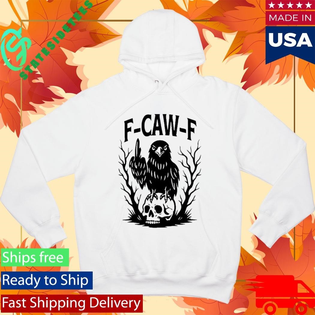 F Caw F Gothic Raven Middle Finger Shirt Unisex , , , Long Sleeve Tee
