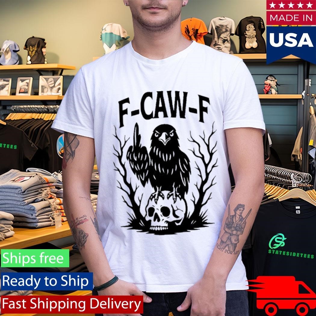 F Caw F Gothic Raven Middle Finger Shirt Unisex , , , Long Sleeve Tee