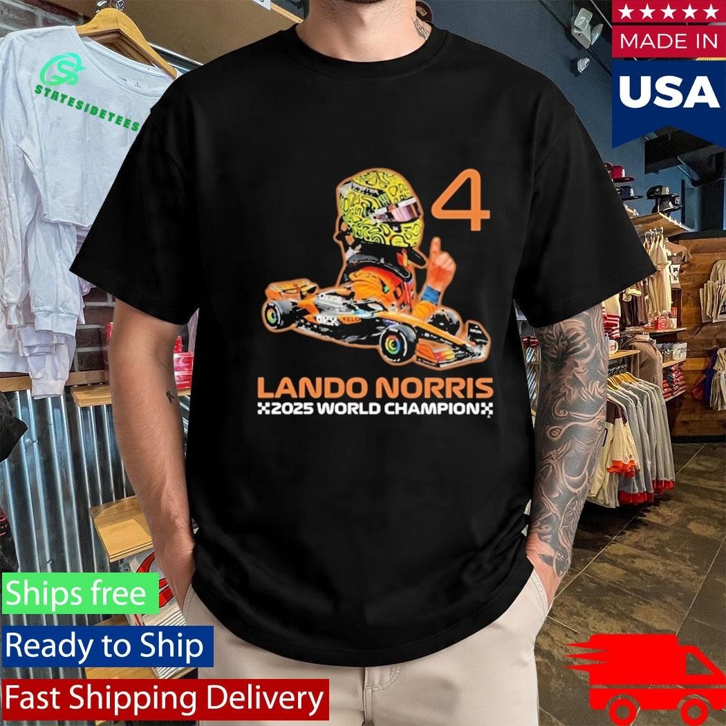 F1 Racing Lando Norris 2025 World Champion Fan Tribute Shirt Unisex , , , Long Sleeve Tee