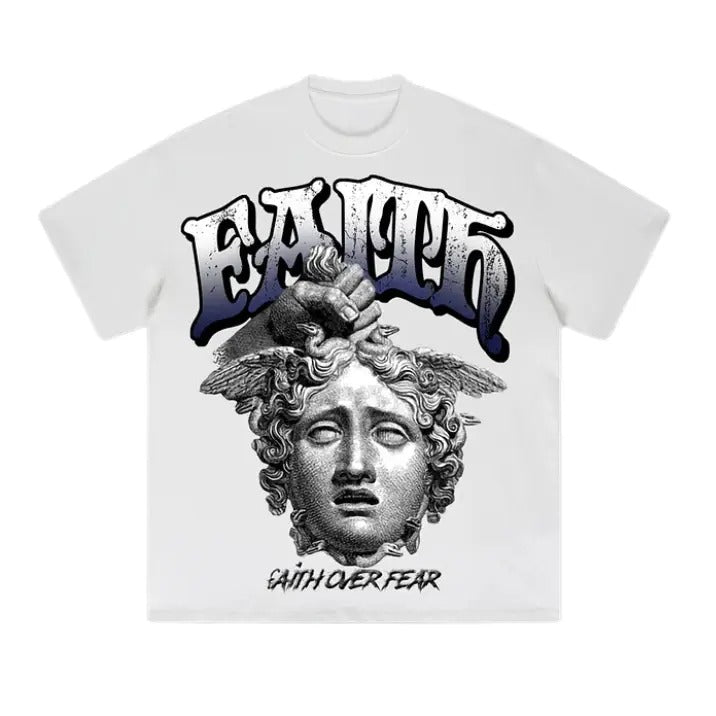 Faith Over Fear Jesus Print Size S 3XL Top Womenswear Underwear Humen Underwear Lady Streetwear Human Shoe Comfort Casual T-Shirts