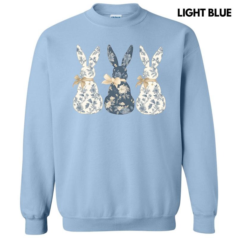 Fancy Floral Bunny Trio 'NLB' T-Shirts
