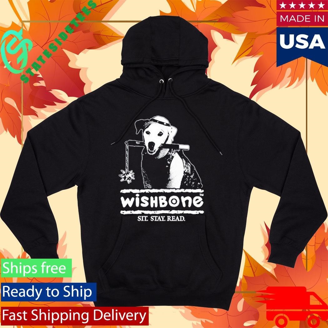 Farewell Transmission Wishbone Sit Stay Read Shirt Unisex , , , Long Sleeve Tee