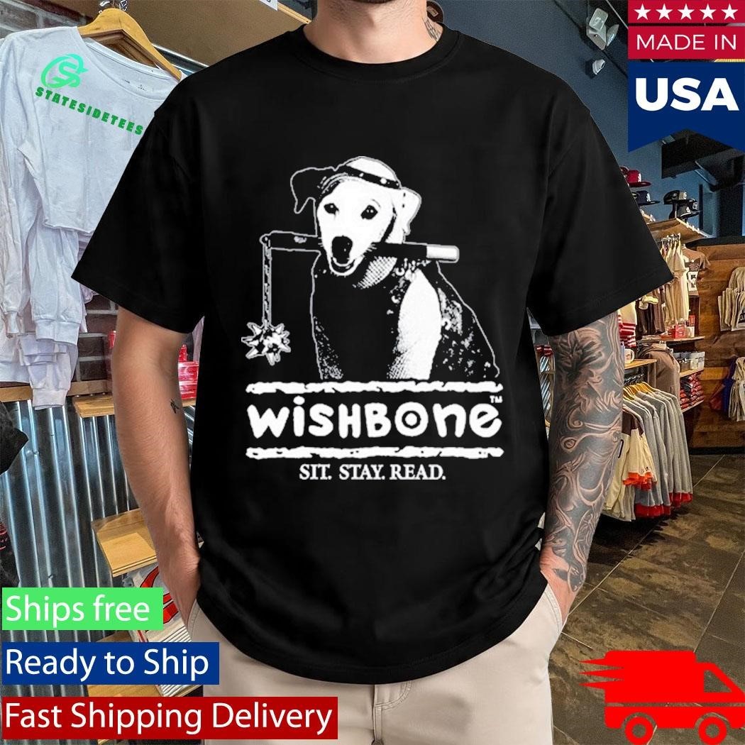 Farewell Transmission Wishbone Sit Stay Read Shirt Unisex , , , Long Sleeve Tee