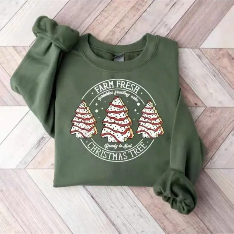 Farm Fresh Tree Cakes Shirt Cake Tree Farm Shirt Classic Cotton T-Shirts