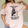 Farted Crow Funny Shirt I Farted My Wallet Now I Have Gas Money Meme Unwearable T-Shirts