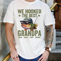 We Hooked Best Grandpa Funny Fishing Life Shirt Fishing Grandpa Shirt Fisherman Papa Rodfather Grandpa T-Shirts