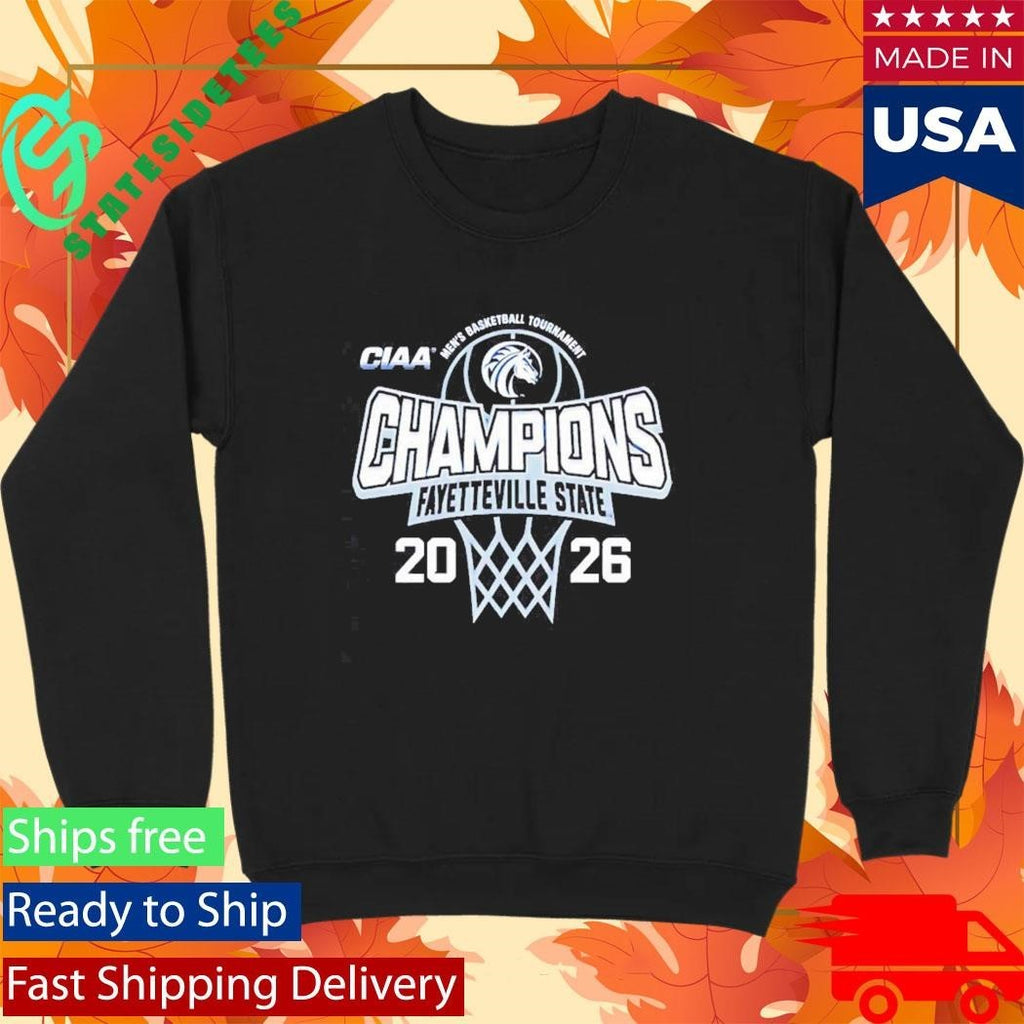 Fayetteville State Men’s Basketball 2026 CIAA Tournament Champions Shirt Unisex , , , Long Sleeve Tee