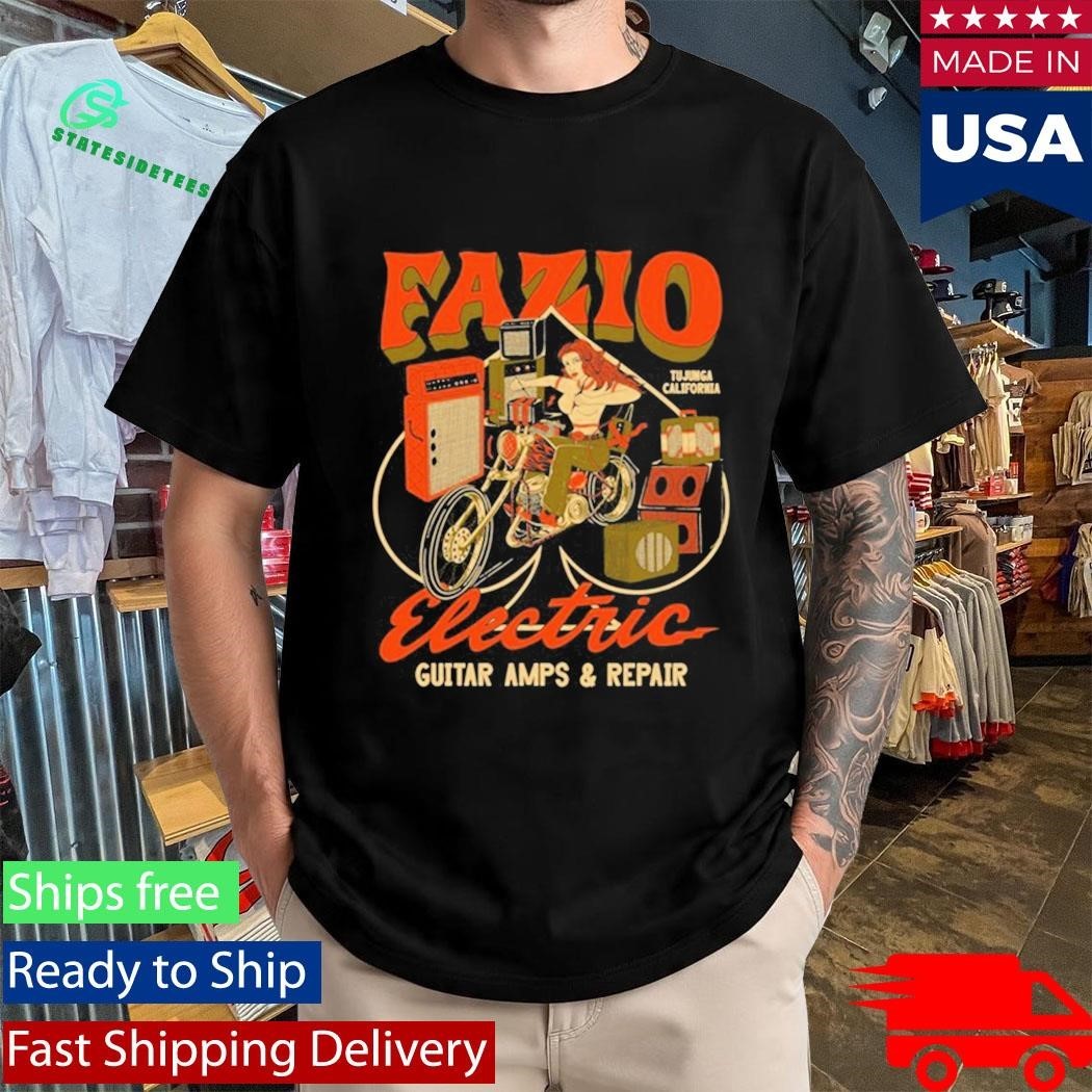 Fazio Electric Guitar Amps And Repair Shirt Unisex , , , Long Sleeve Tee