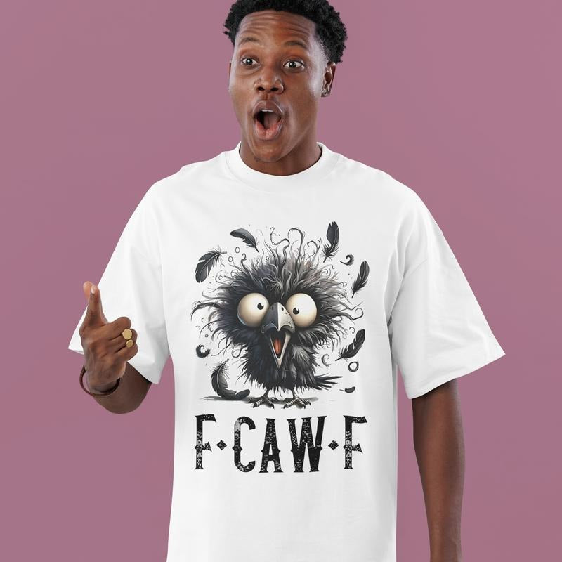 Fcawf Crow Shirt Funny Crow Fcawf Halloween T-Shirts
