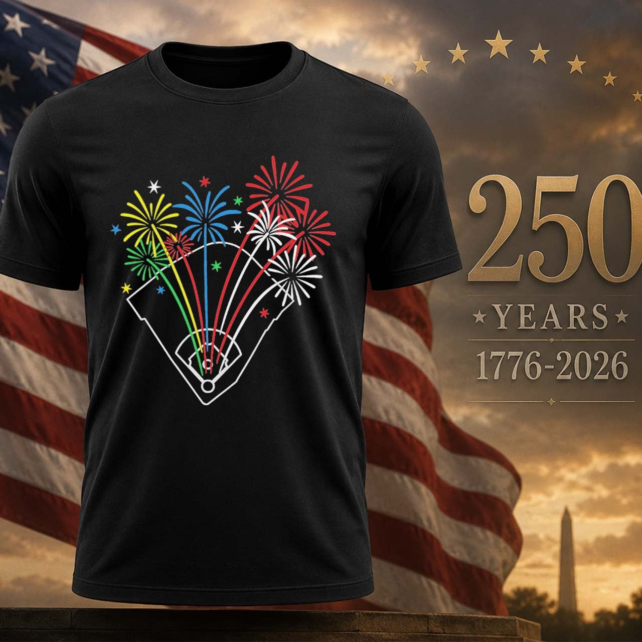 Fireworks On The 4th Of July Shirt