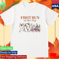 First Run Of The Day Ski Graphic Shirt Unisex , , , Long Sleeve Tee