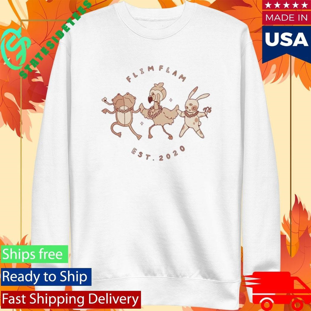 Flamingo and Friends Adult Shirt Unisex , , , Long Sleeve Tee