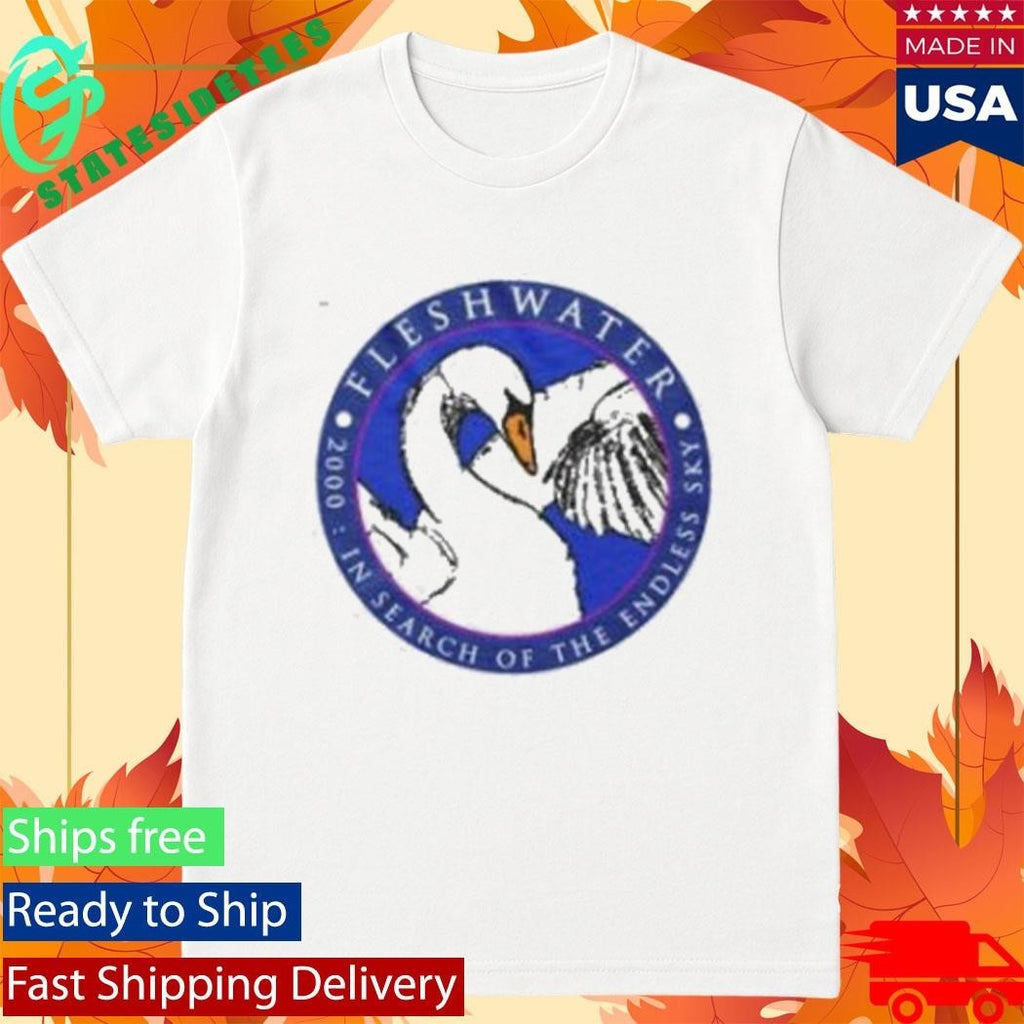 Fleshwater Swan Shirt Unisex , , , Long Sleeve Tee