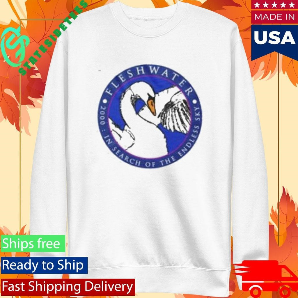 Fleshwater Swan Shirt Unisex , , , Long Sleeve Tee