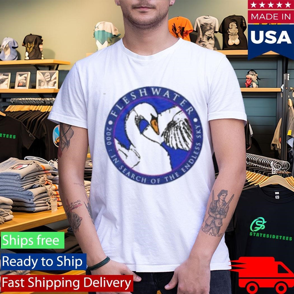 Fleshwater Swan Shirt Unisex , , , Long Sleeve Tee