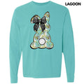 Floral Boho Bunny Long Sleeve Comfort Colors T-Shirts