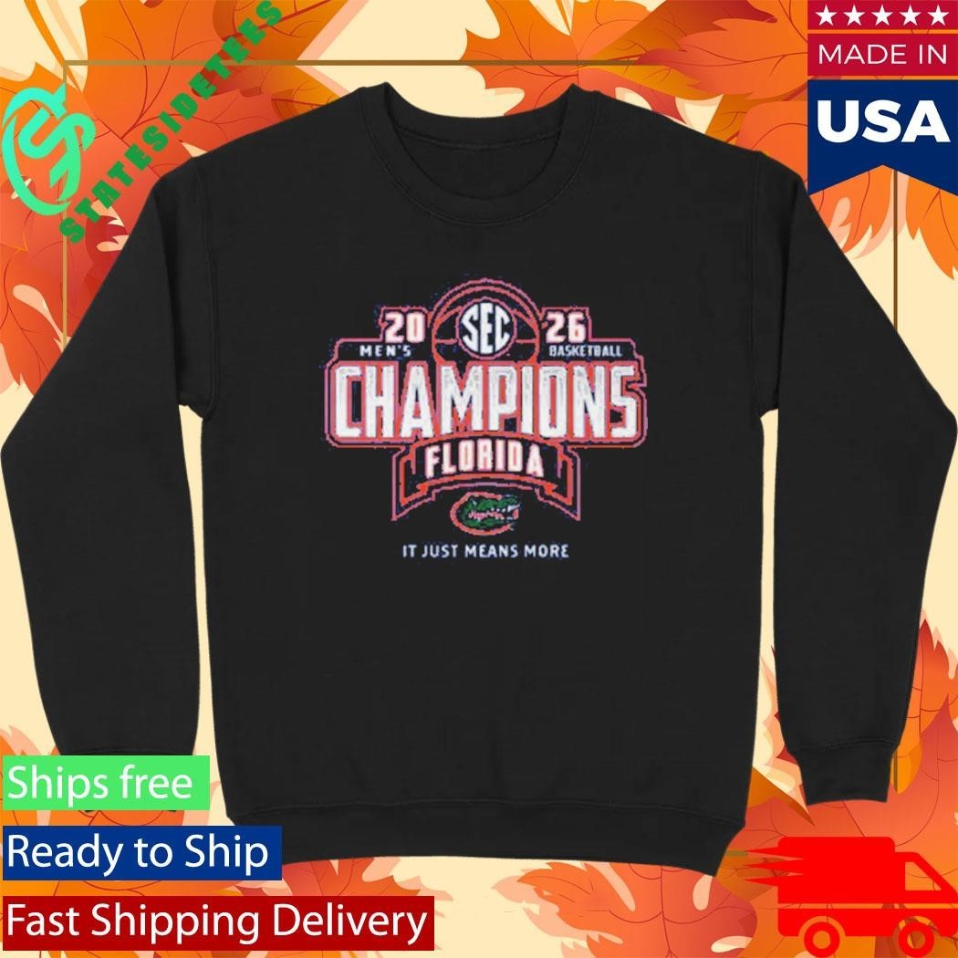 Florida Gators 2026 SEC Men’s Basketball Regular Season Champions Shirt Unisex , , , Long Sleeve Tee