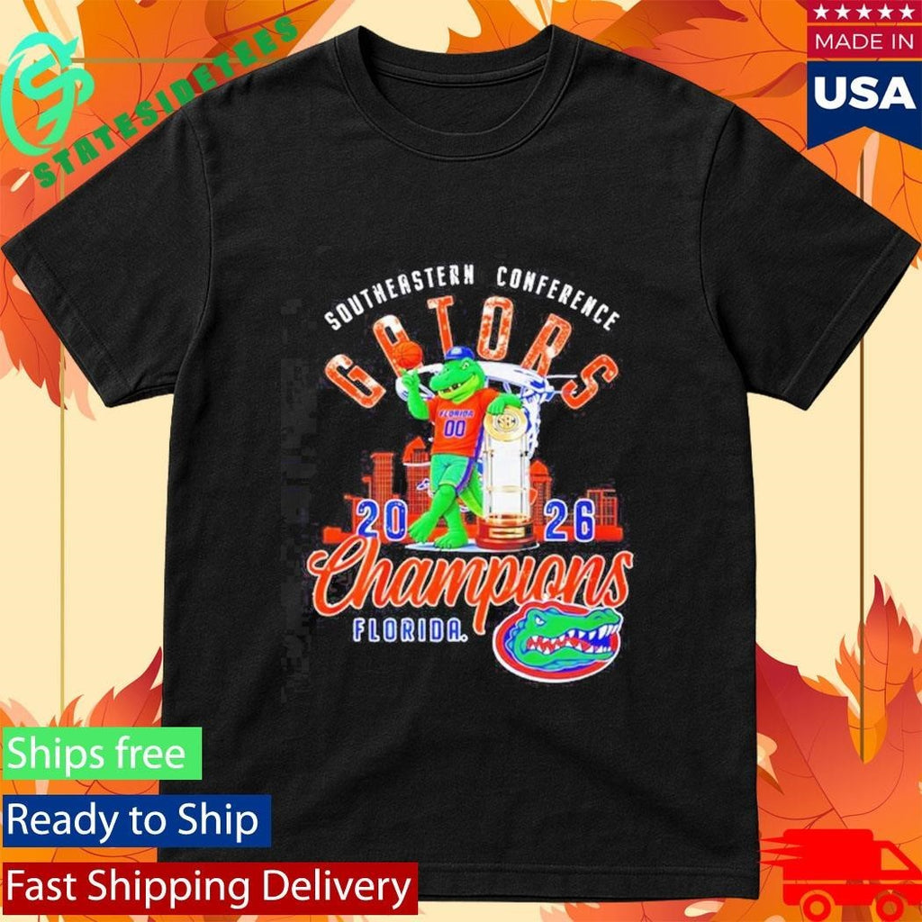 Florida Gators Southeastern Conference Champions 2026 mascot Shirt Unisex , , , Long Sleeve Tee
