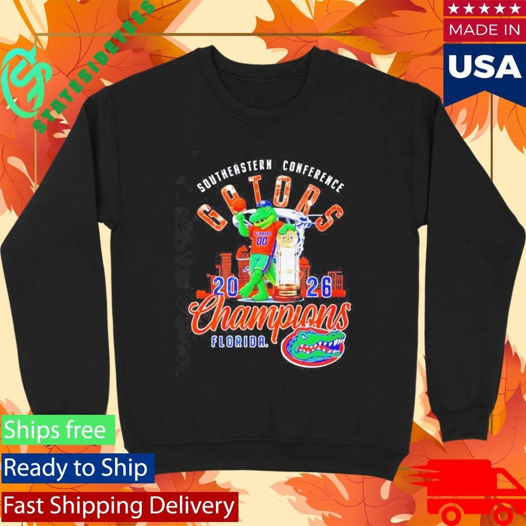 Florida Gators Southeastern Conference Champions 2026 mascot Shirt Unisex , , , Long Sleeve Tee