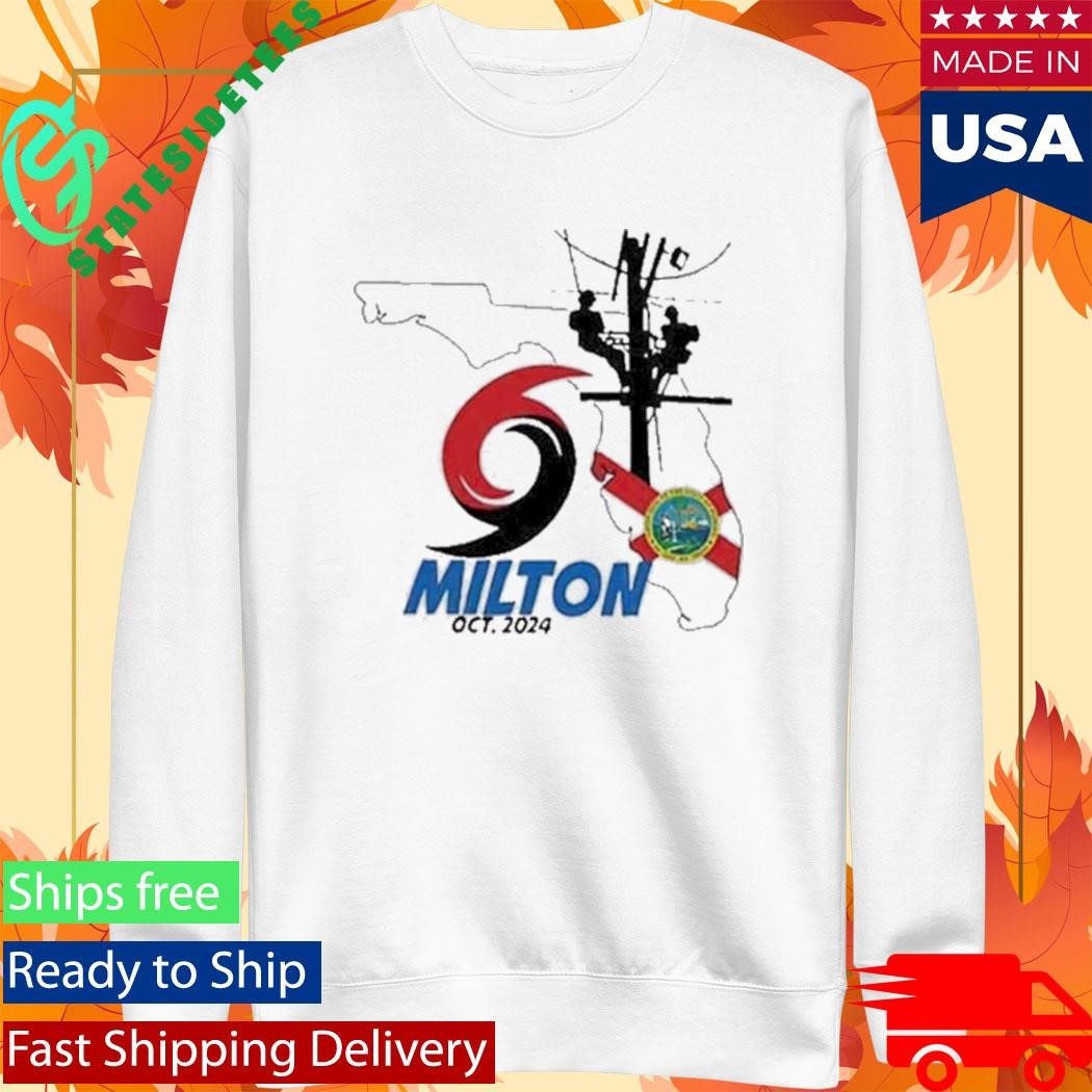Florida I Survived Hurricane Milton October 2024 Shirt Unisex , , , Long Sleeve Tee