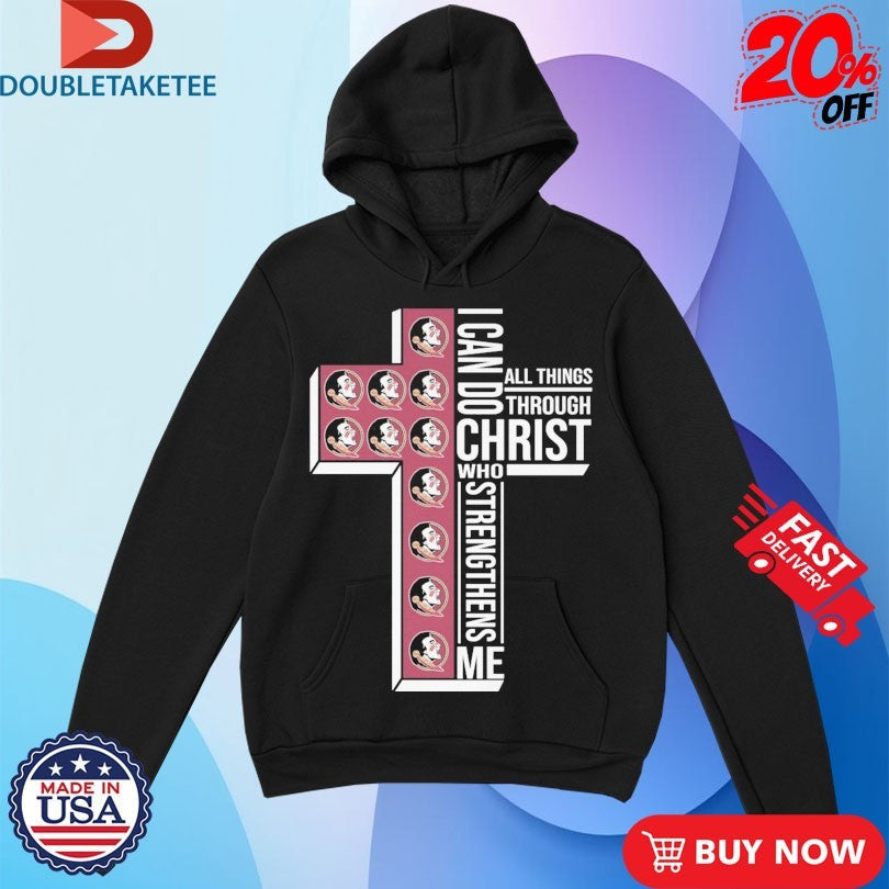 Florida State Seminoles I Can Do All Things Through Christ Who Strengthen Me Unisex , , , Long Sleeve Tee