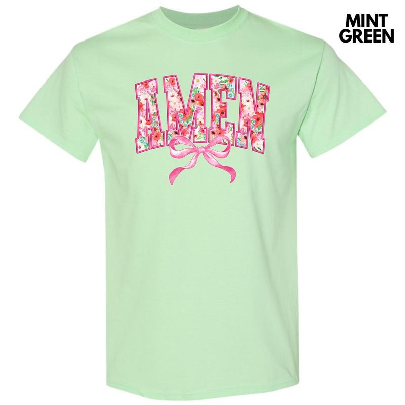 Flower Amen Coquette Gildan Short Sleeve 'NLB' T-Shirts