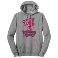 Franken Berry Monster Cereal Mascot Hooded Oxford Gray T-Shirts