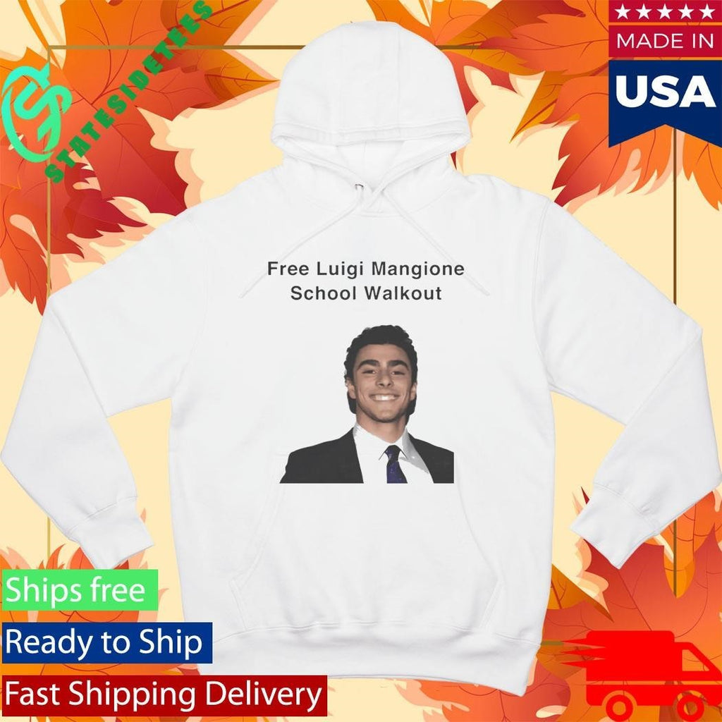 Free Luigi Mangione School Walkout Shirt Unisex , , , Long Sleeve Tee