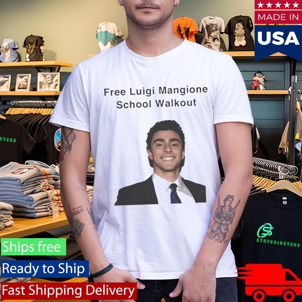 Free Luigi Mangione School Walkout Shirt Unisex , , , Long Sleeve Tee