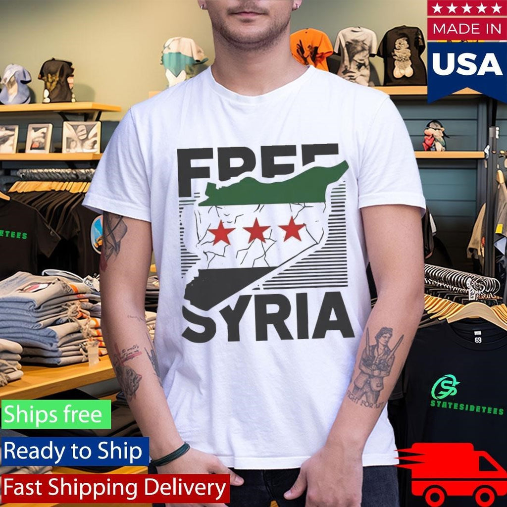Free Syria Map Shirt Unisex , , , Long Sleeve Tee