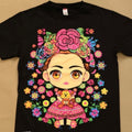 Frida Con Changuito Cotton Summer T-Shirts