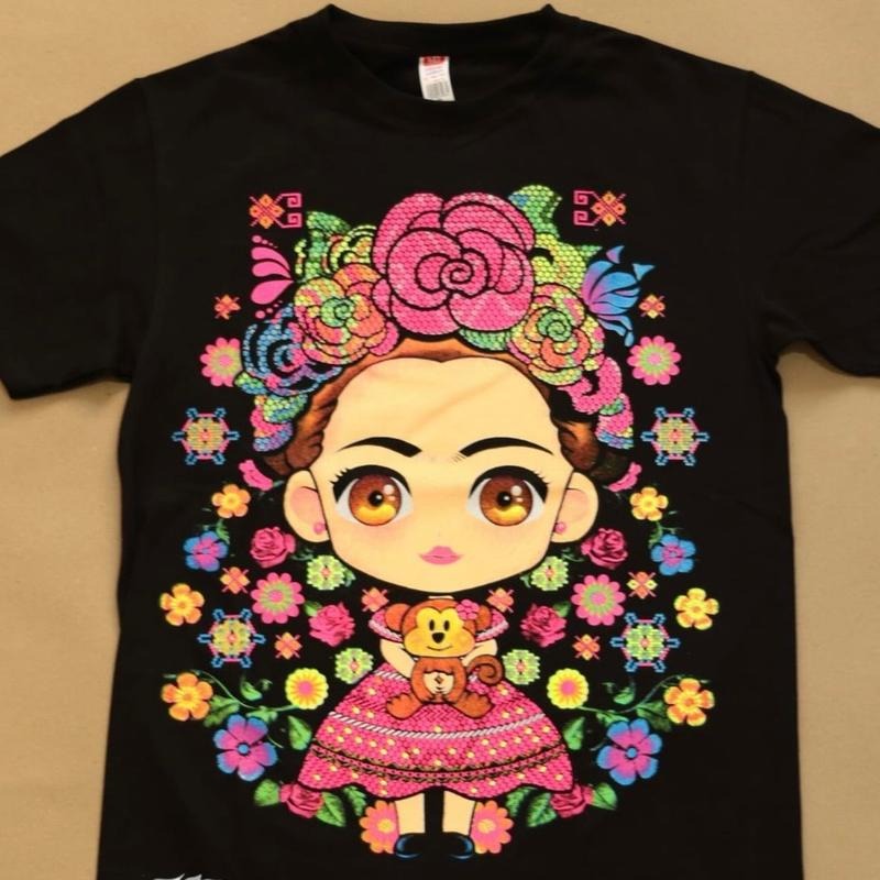 Frida Con Changuito Cotton Summer T-Shirts