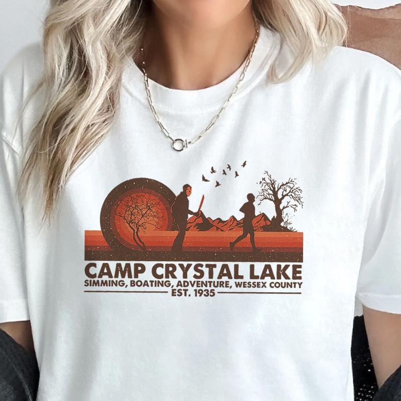 Friday 13th Movie Shirt Jason Voorhees Fan Camp Crystal Lake Camping Swimming Boating Adventure Wessex Count Shirt Horror Halloween Shirt T-Shirts