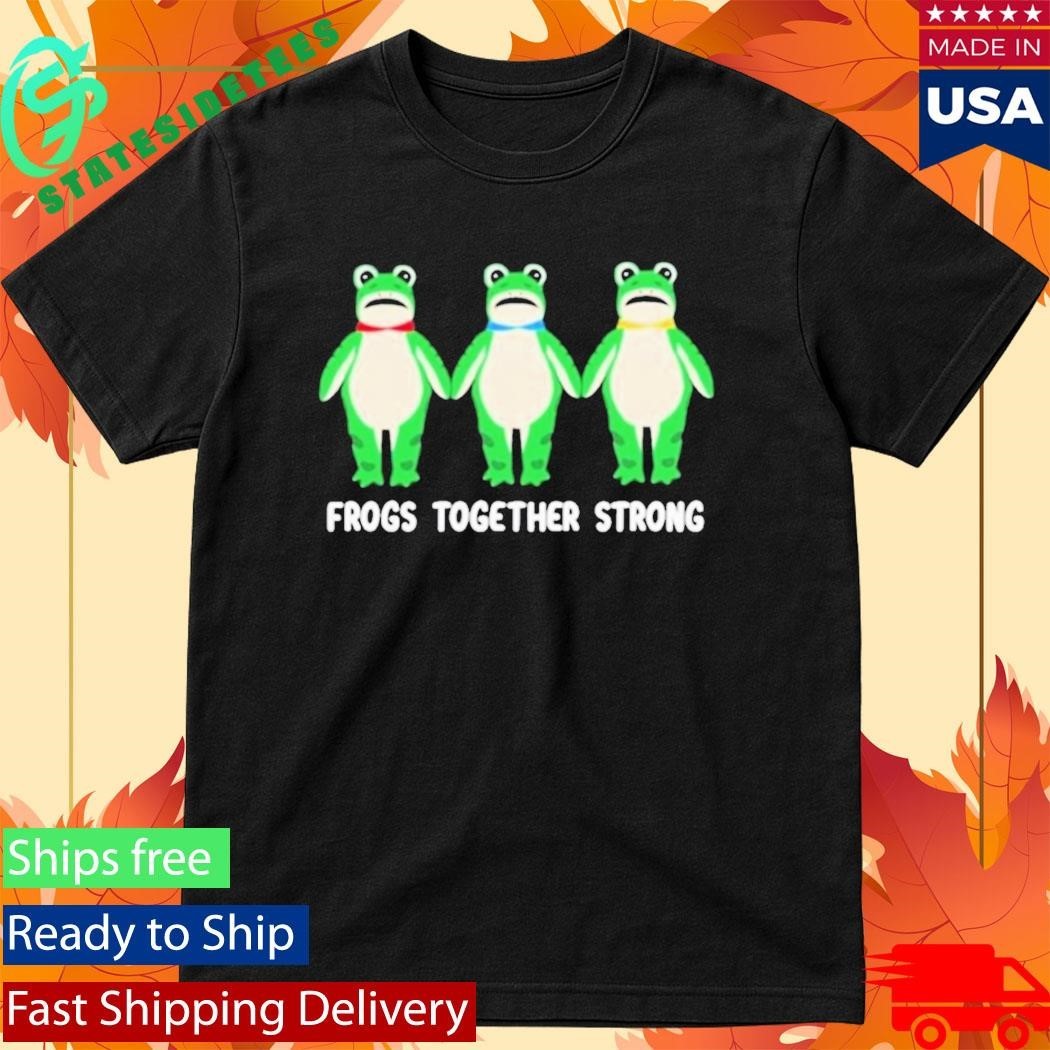 Frogs Together Strong Portland Frog Protest Anti Ice Shirt Unisex , , , Long Sleeve Tee