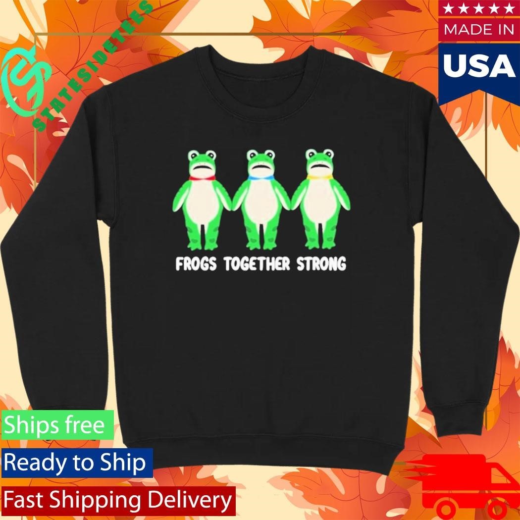 Frogs Together Strong Portland Frog Protest Anti Ice Shirt Unisex , , , Long Sleeve Tee